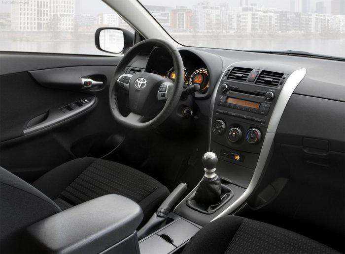 Качественное фото интерьера Toyota Corolla